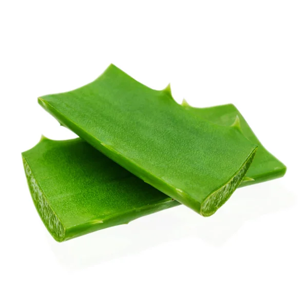 Aloe leaves isolated on white. Clipping Path — Stock Photo, Image