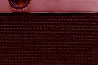 Bir kapak ile film kamerası arka tarafında. Makro. Vintage Fotoğraf. Tonlama.