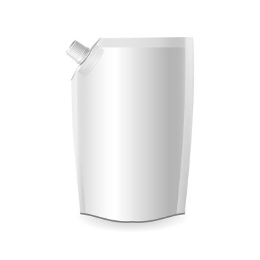 Plastik torba dozatörler ile. Beyaz izole. Vektör