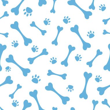 Köpek kemik model, sorunsuz arka plan, vektör.