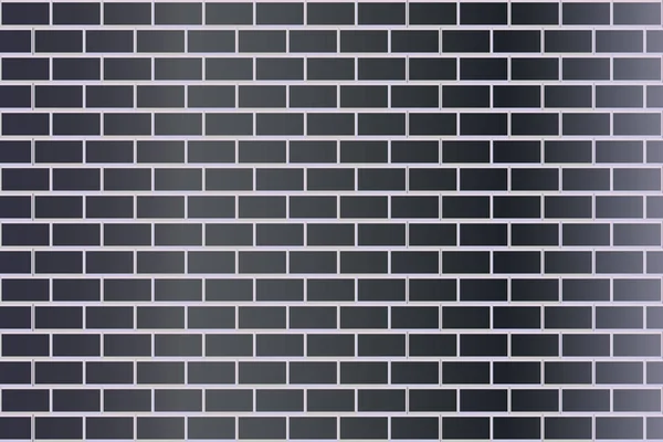 Black brick wall, seamless pattern. vector — Stock Vector