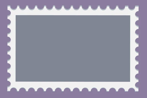 Blank postage stamps template set on dark background. Rectangle postage stamps for envelopes, postcards. Vector