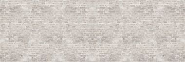 Beyaz tasarım için tuğla duvar dokusu yıkayın. Metin veya görüntü için panoramik arka plan.