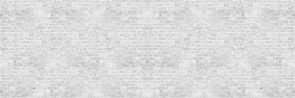 Texture murale en brique blanche vintage pour le design. Contexte panoramique — Photo