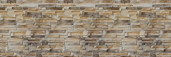 Stone wall tegel textur. Seamless mönster. Bakgrund av fasadens sandsten. — Stockfoto