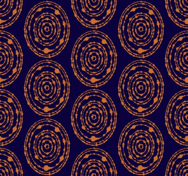 Kesintisiz Daire desen. Soyut vektör en az koyu arka plan. Çağdaş Tekstil süsleme.