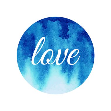 vektör izole suluboya boya daire