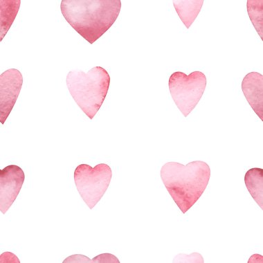 suluboya kalpler seamless modeli. vektör çizim