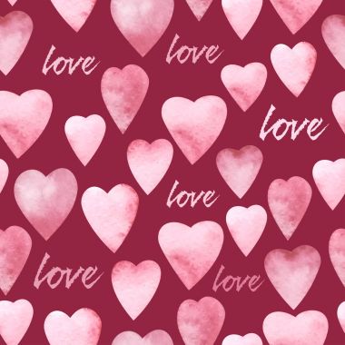 suluboya kalpler seamless modeli. vektör çizim