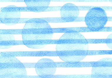 suluboya mavi desen şeritler ve sircles ile