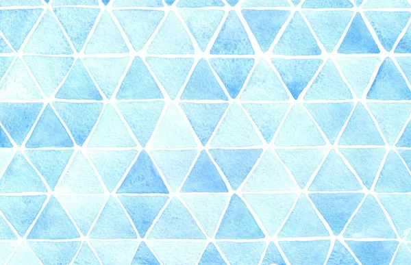Triangle abstract background. Watercolor hand made artwork. — Stock Photo, Image