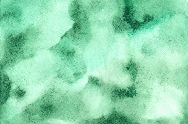 Zielony akwarela tekstury smugi — Zdjęcie stockowe