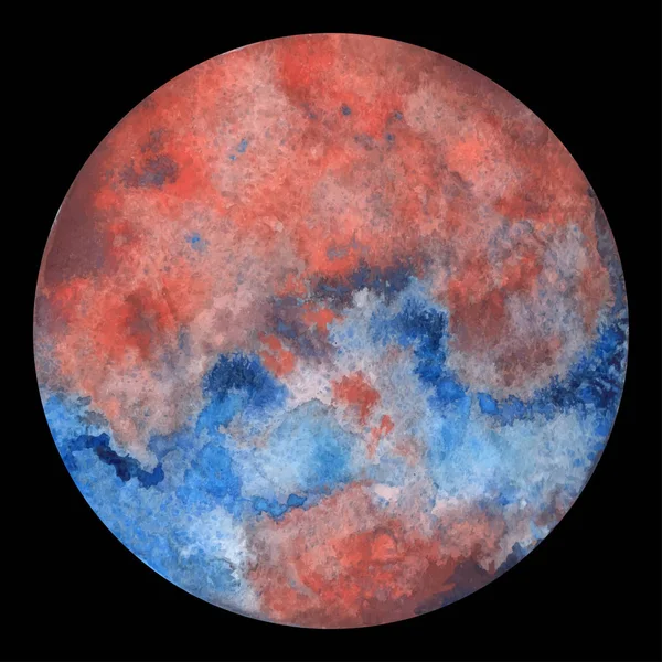 Planeta aquarela Marte — Vetor de Stock