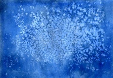 Parlayan yıldız ile suluboya kozmik doku.