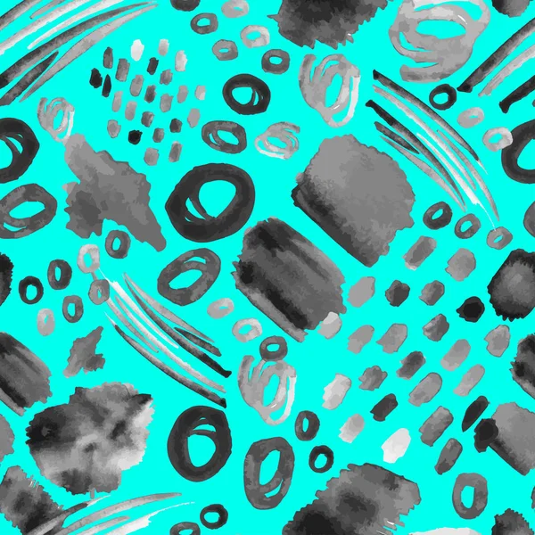 Seamless pattern, paint spots. Watercolor background. Ethnic ornament. Chaotic, random brush strokes.