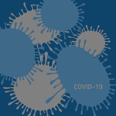 covid-19 koronavirüs hastalıklı pandemia vektör kartı