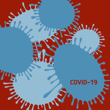 covid 19 Coronavirus hastalıklı pandemia vektör kartı