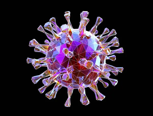 Render Abstract Macro Virus Bacteria Microbe — Stock Photo, Image