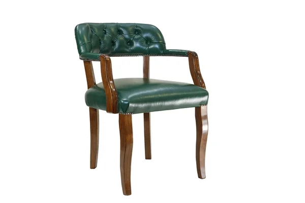 Yeşil güzel oyma rustik sandalye