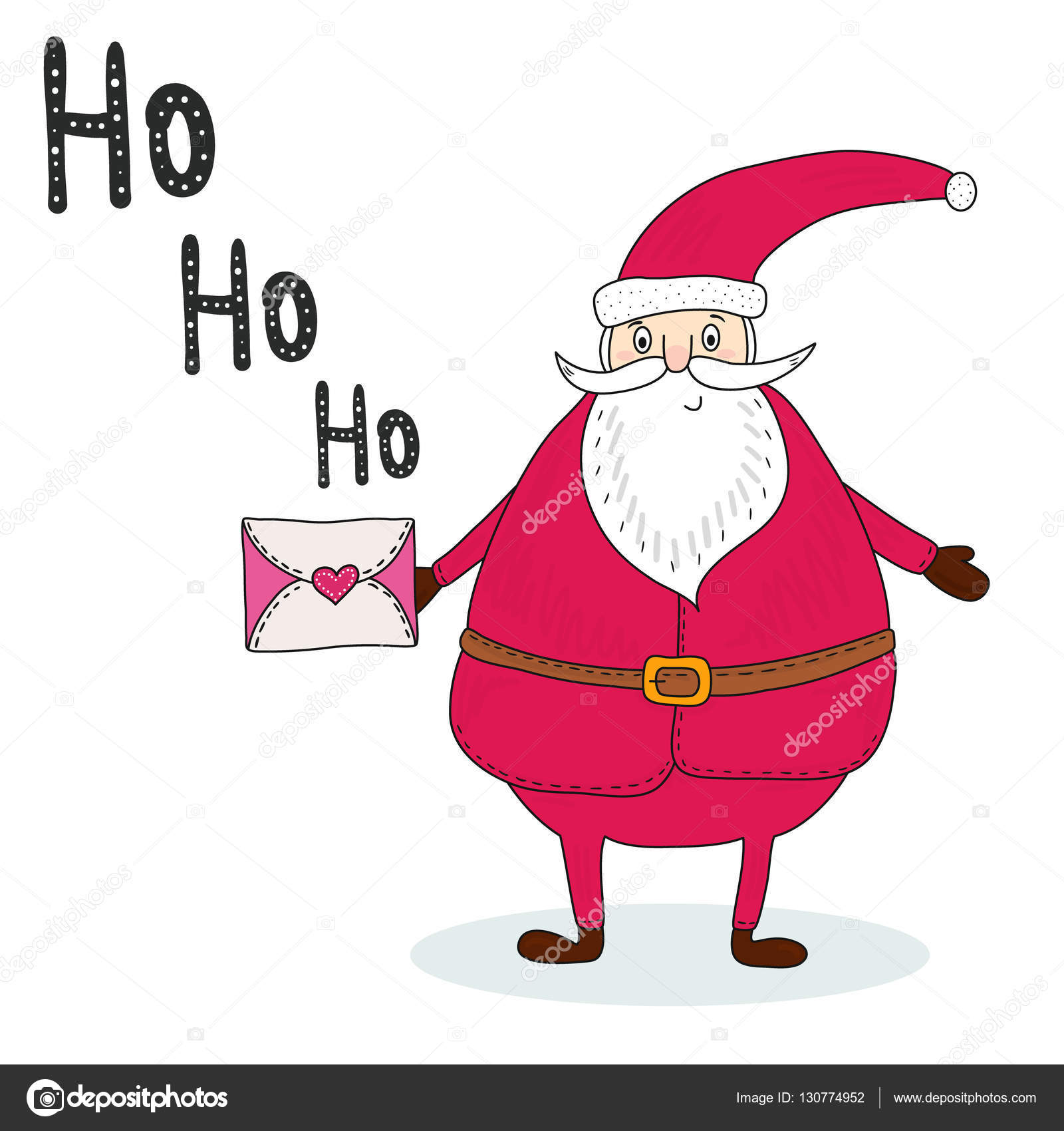 santa claus with a letter congratulation retro background congratulation template