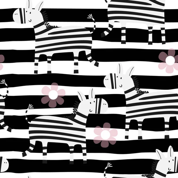 Çizgi film zebra Seamless Modeli