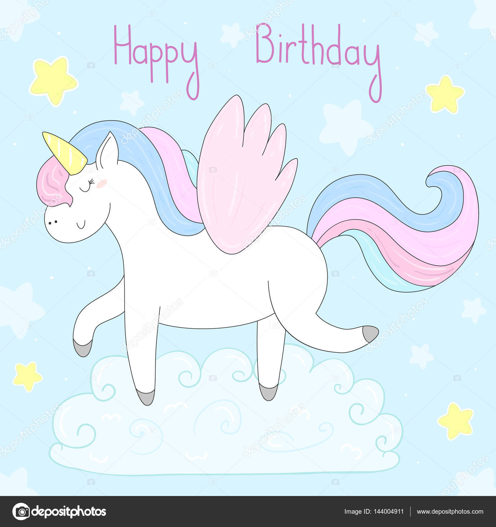Cute Unicorn Print For Kids Happy Birthday Card Stock Vector Image By C I Boiko08 Gmail Com Cute Unicorn Print For Kids Happy Birthday Card Stock Vector Image By C I Boiko08 Gmail Com