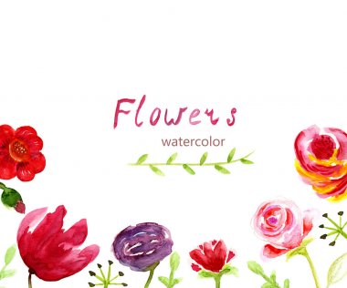 Düğün davetiyesi için dekoratif kompozisyon çiçek ve tarihi bildirimi kartı kaydedin. Suluboya resim