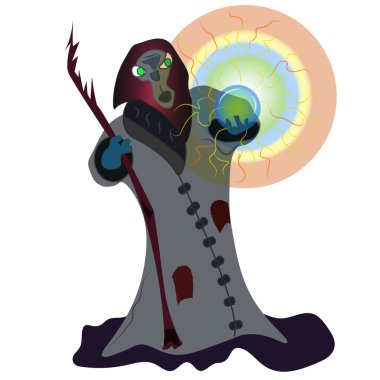 Kristal Toplu Büyücü - JPEG illüstrasyonu