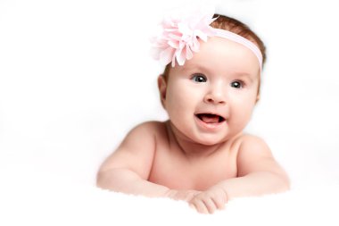 Bebek izole beyaz bir arka plan üzerinde