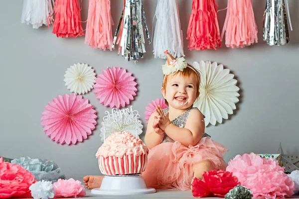 Babys first birthday — Stock Photo, Image