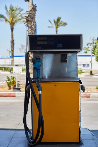 Zapfpistole Benzindüsen Zapfsäule Tankstelle — Stockfoto