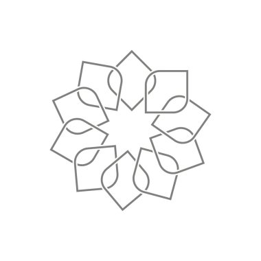 Geometrik oryantal Arap deseni. Logo. Tasarımınız için element