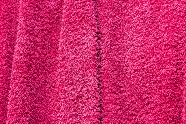 Colore rosa bagno cotone tovagliolo texture . — Foto Stock