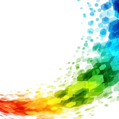 Soyut geometrik altıgen vektör arka plan.