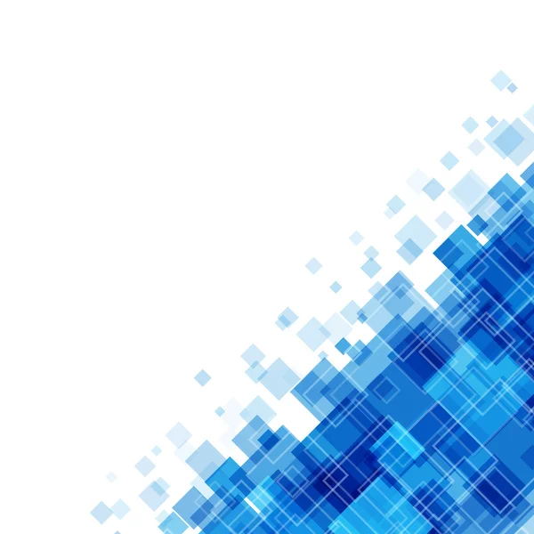 Abstrakte geometrische Quadrate Linien blauer Vektorhintergrund. — Stockvektor