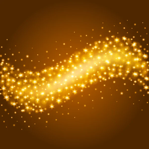 Abstrakta gyllene ljus Bokeh bakgrund vektorillustration. — Stock vektor