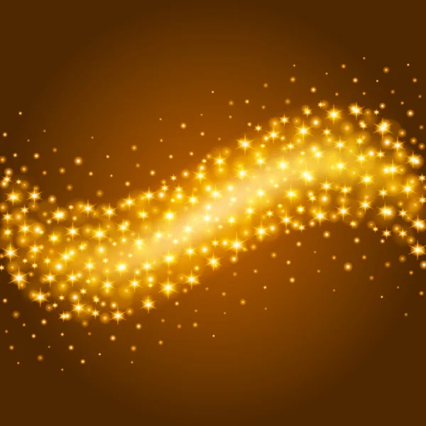 Аннотация Golden Light Bokeh Background Vector Illustration . — стоковый вектор