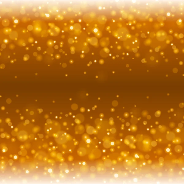 Absztrakt arany fény Bokeh háttér vektor illusztráció. — Stock Vector