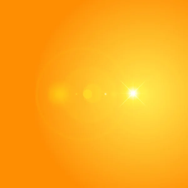 Solen med linsen flare lampor mall och vektor bakgrund. — Stock vektor