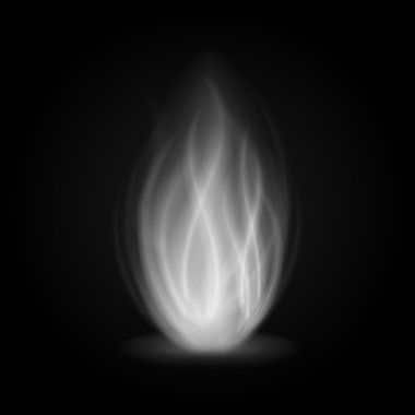 Soyut yangın duman siyah arka plan vektör çizim ışık.