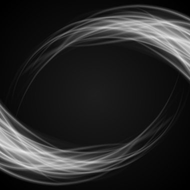 Soyut yangın duman siyah arka plan vektör çizim ışık. 