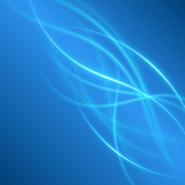 Yumuşak ışık mavi dalgalar satırları vektör arka plan.