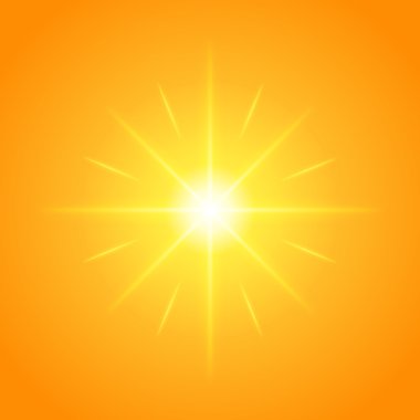 Lens ile güneş ışıkları şablonu ve vektör arka plan flare. 