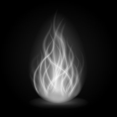 Soyut yangın duman siyah arka plan vektör çizim ışık.