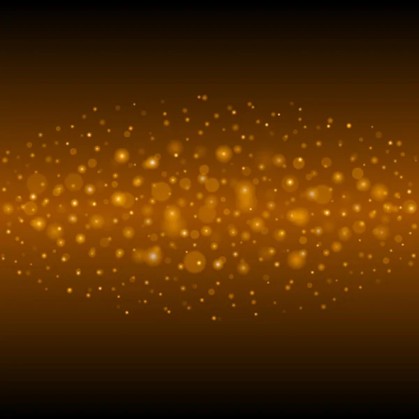 黄金光ボケの抽象的な背景のベクトル図. — ストックベクタ