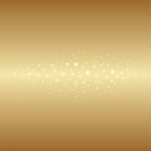 Abstraktes goldenes Licht Bokeh Hintergrund Vektor Illustration. — Stockvektor
