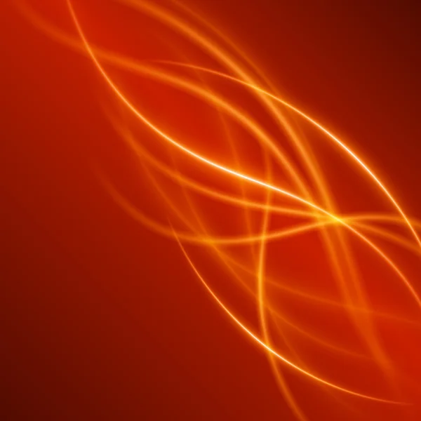 Плавне світло помаранчеві хвилі лінії векторний абстрактний фон . — стоковий вектор