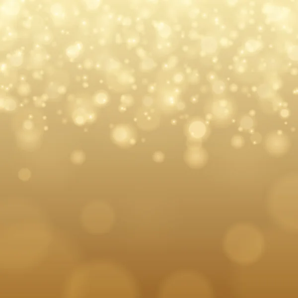 Аннотация Golden Light Bokeh Background Vector Illustration . — стоковый вектор