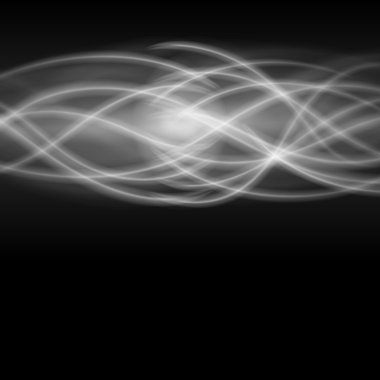 Soyut yangın duman siyah arka plan vektör çizim ışık. 