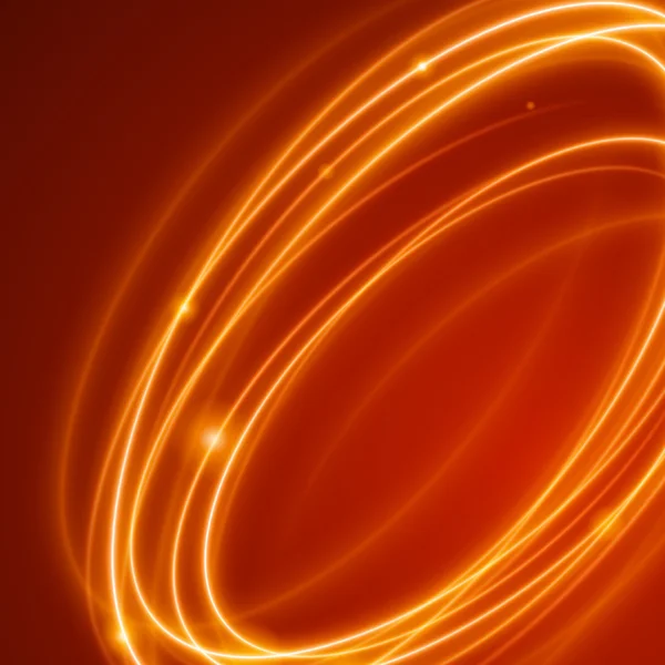 Sima narancssárga fényhullámok vonalak vektor absztrakt háttér. — Stock Vector